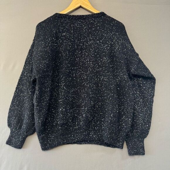 Vintage Hand Knit Women’s Sweater Shanghai China Size Large 80s Style - Picture 7 of 10
